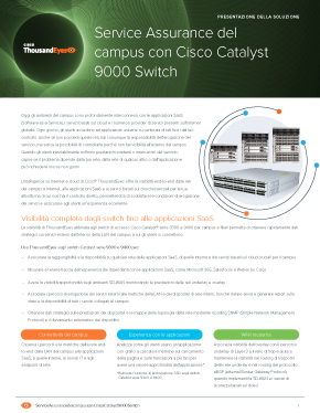 Presentazione della soluzione Servizi del campus garantiti con gli switch Cisco Catalyst serie 9000 Presentazione della soluzione Servizi del campus garantiti con gli switch Cisco Catalyst serie 9000